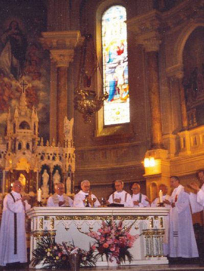 Funeral of Mimi, the 5th of July 2002 at the church of the Immaculate Conception in Montreal